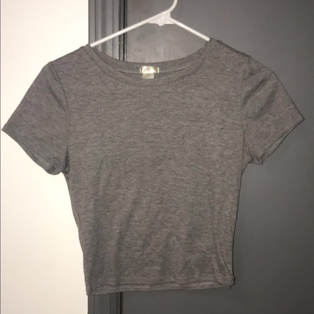 Grey crop top